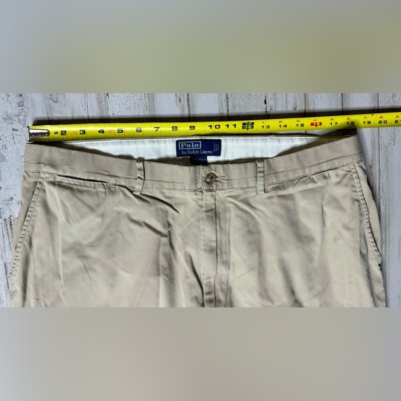 Polo Ralph Lauren Pants Mens 38x30 Tan Classic Fit Chino Preppy - Picture 5 of 11